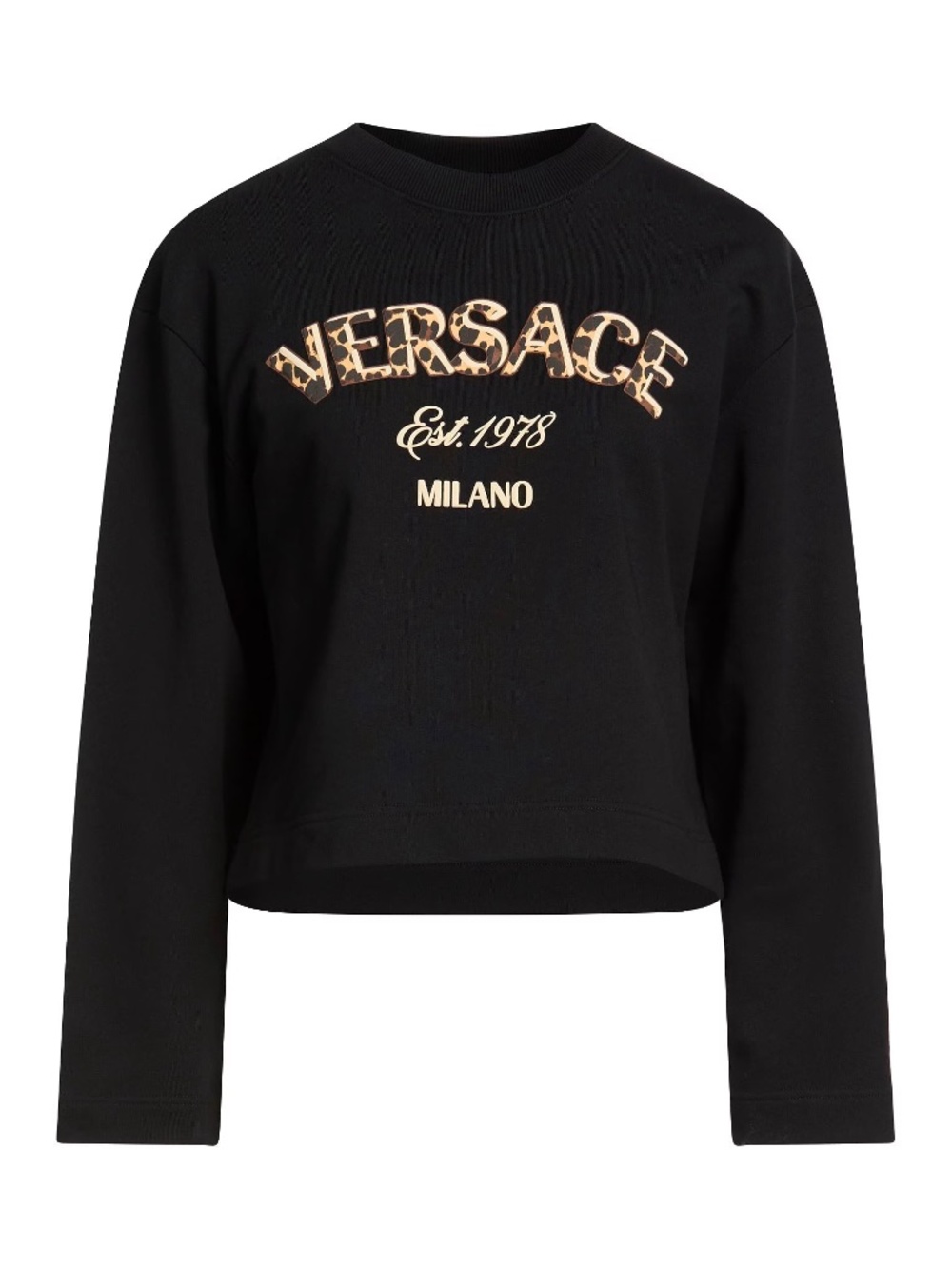 Versace Leopard Print Letters Sweatshirt 42